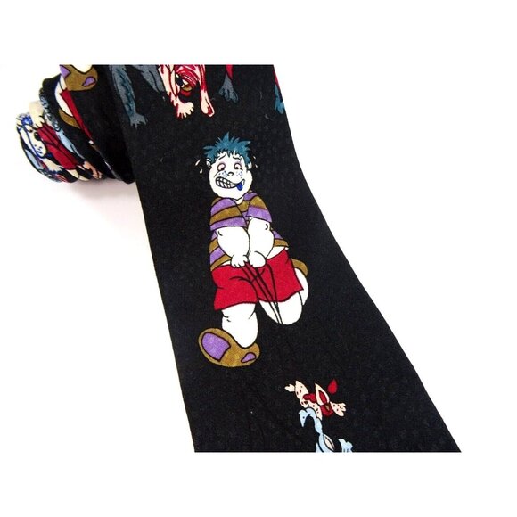 Funny Dog Walker Necktie Novelty Neck Tie - Picture 3 of 4
